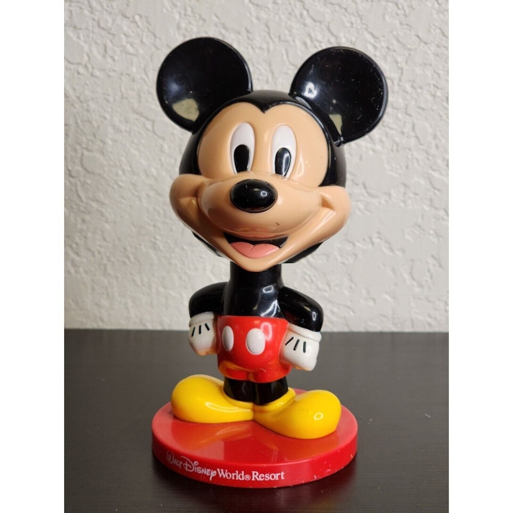 Walt‎ Disney World Resort Mickey Mouse Bobblehead Figure Collectible Red Base